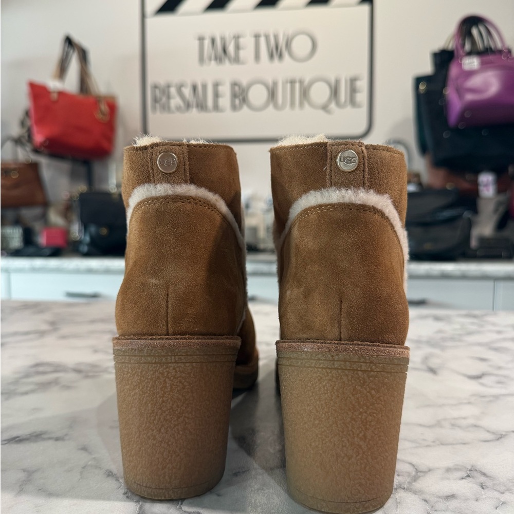 UGG 1018644 WOMEN'S KASEN WINTER BOOT CHESTNUT SIZE 8 - Picture 3 of 6